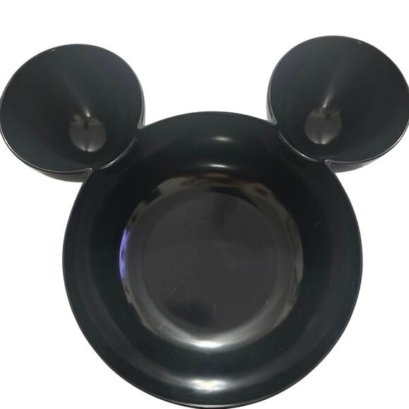 Disney Mickey Mouse Shaped Bowl Zak! Designs Black Snack Chips & Dips Bowl NWT - Picture 1 of 6